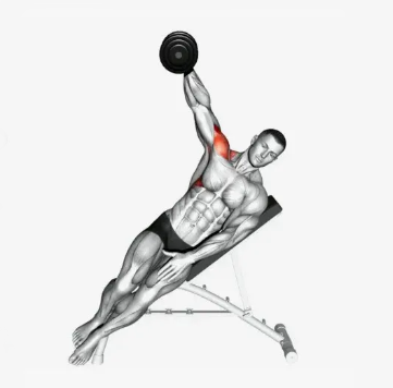 Elevação lateral inclinada