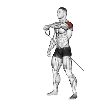 Elevação frontal no pulley