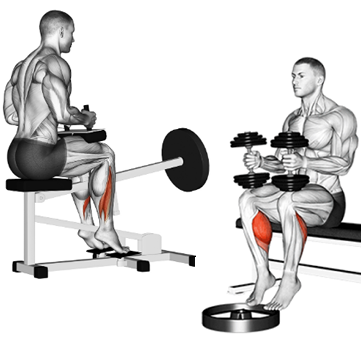 Flexão plantar sentado